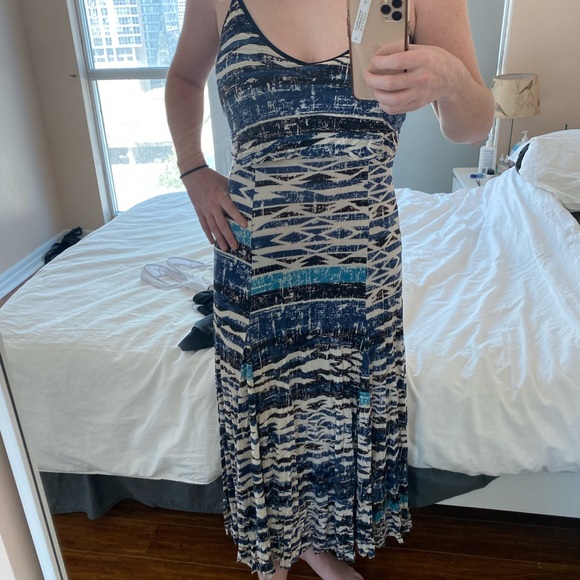 Aztec tribal print maxi dress size small medium - Picture 1 of 4